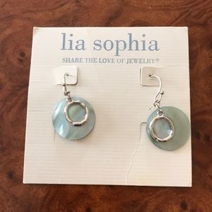 Lia Sophia blue earrings